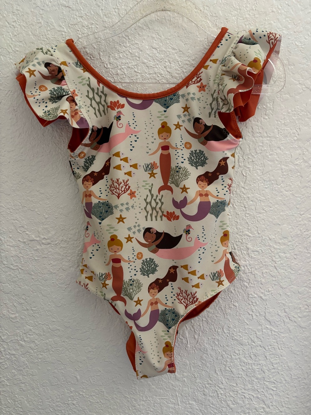Girls Mermaid Reversible Swimsuit Size 2/3